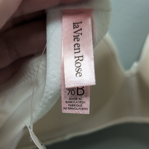 32B La Vie En Rose White Lace Padded Bra. NWT - Picture 9 of 9